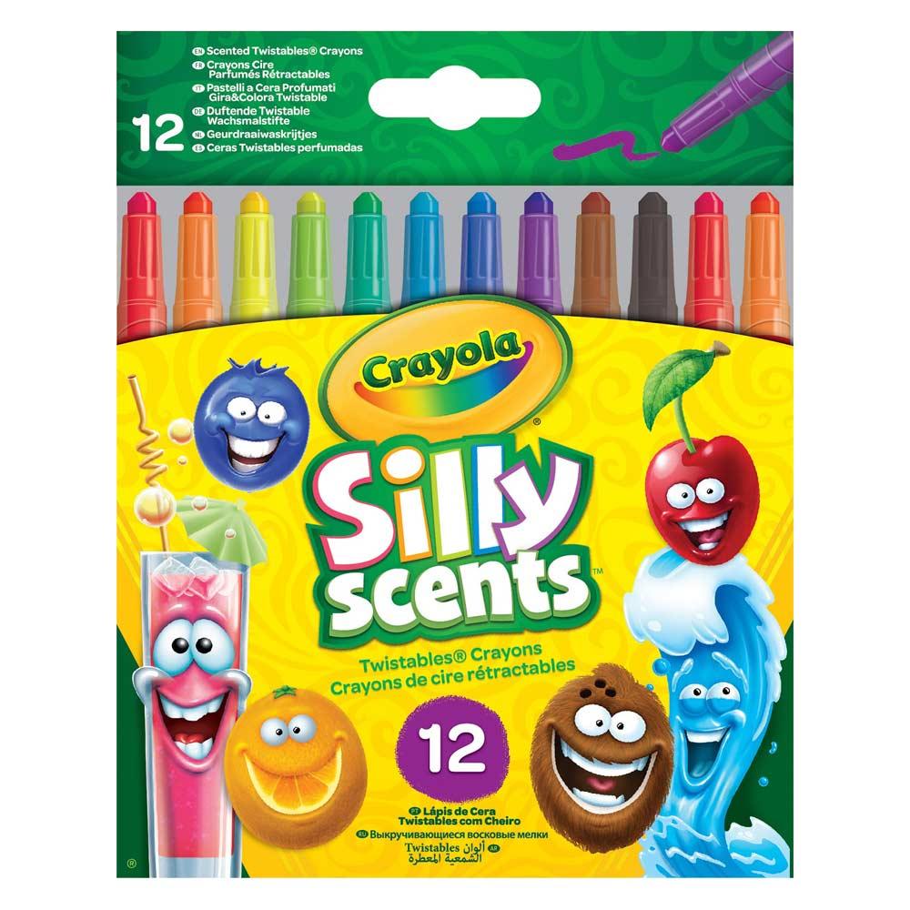 

Мелки Crayola Silly Scents Выкручивающиеся ароматизированные восковые 12 шт (52-9712)