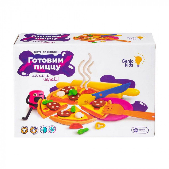 

Игровой набор пластилина Genio Kids Готовим Пиццу 400 г (TA1036V)