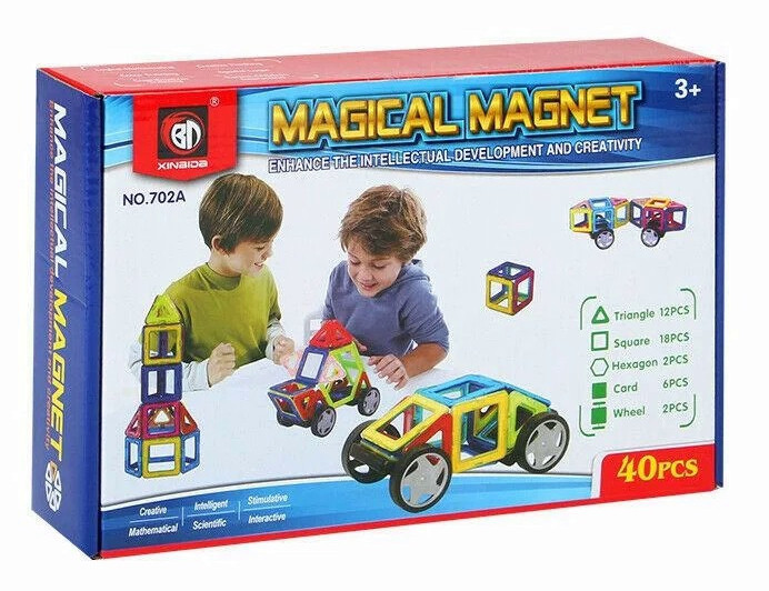 

Магнитный конструктор Maya Toys Magical Magnet 40 деталей (702A)