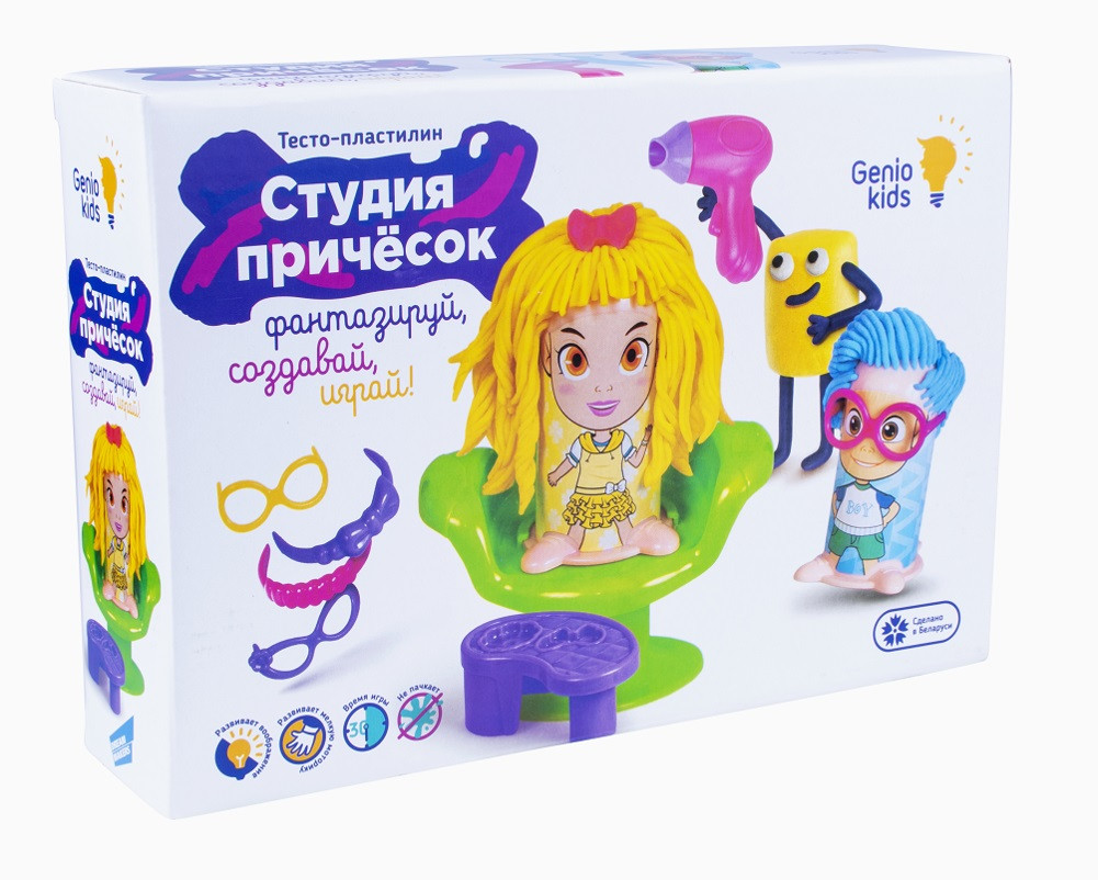 

Игровой набор пластилина Genio Kids Студия причесок 300 г (TA1085)