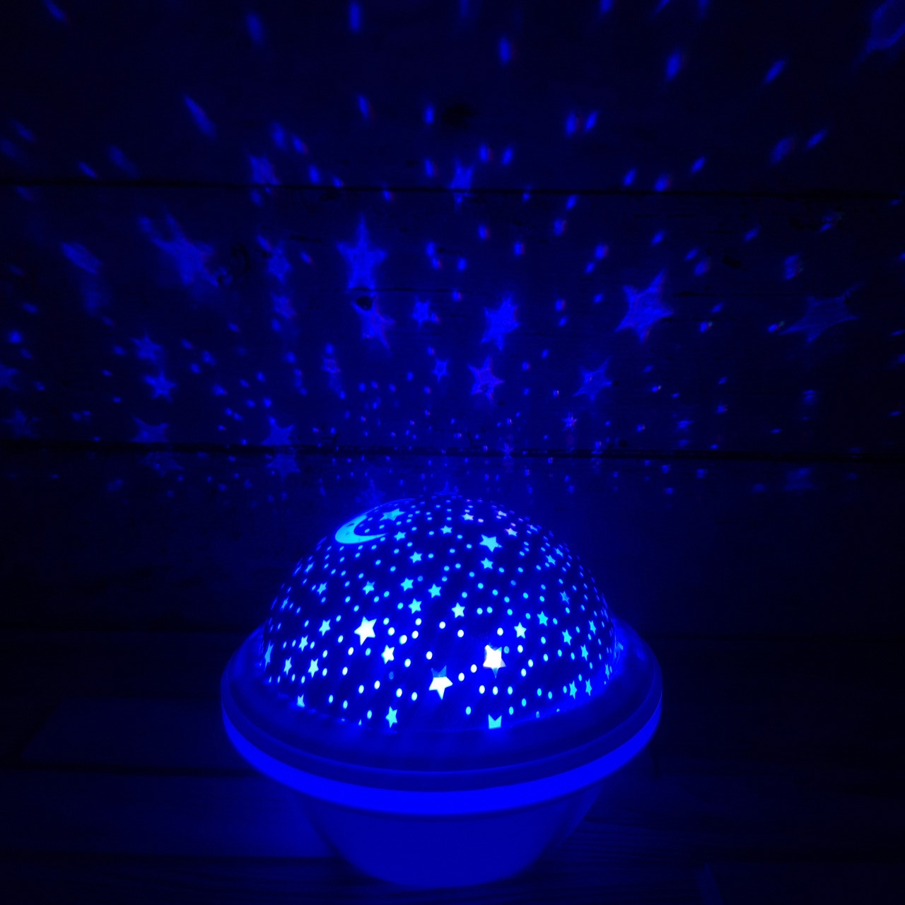 

Детский уютный Ночник звездное небо Night Light projection lamp USB Синий