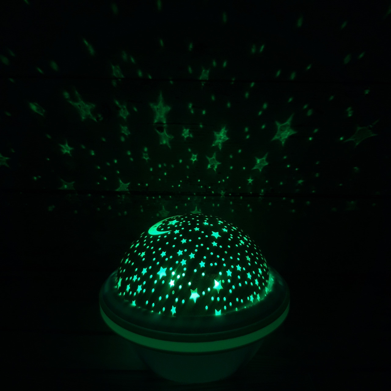 

Детский уютный Ночник звездное небо Night Light projection lamp USB Бирюзовый
