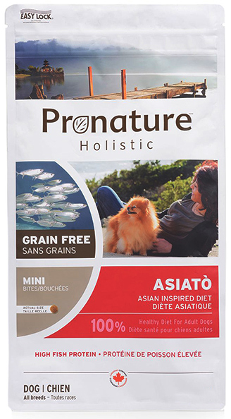 

Беззерновой холистик корм Pronature Holistic Asiato Small Bites Рыба Сиг с папайей для собак мини и малых пород 2 кг