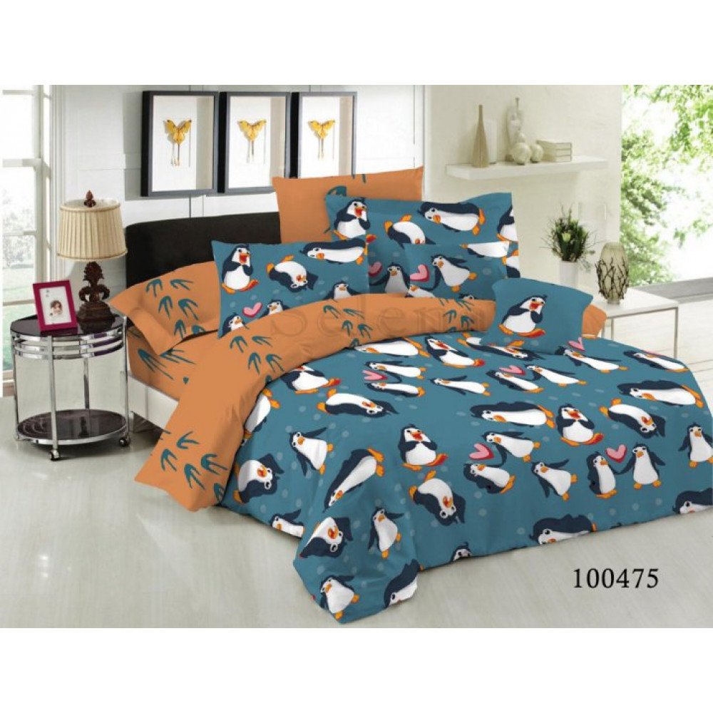 

Комплект постельного белья Selena Бязь Люкс Пингвин 100475 Двуспальный