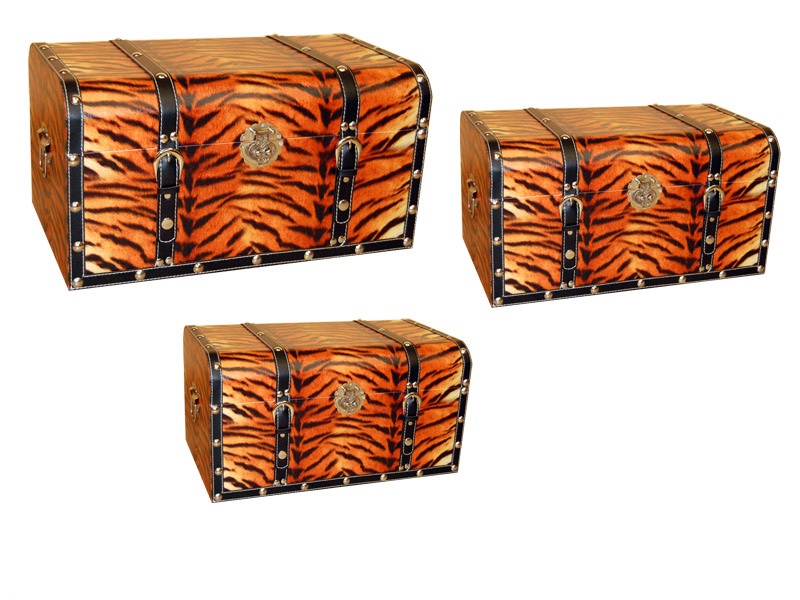 

Набор коробок Elen Тигр 706-050, 3шт, 58см 50см 48см