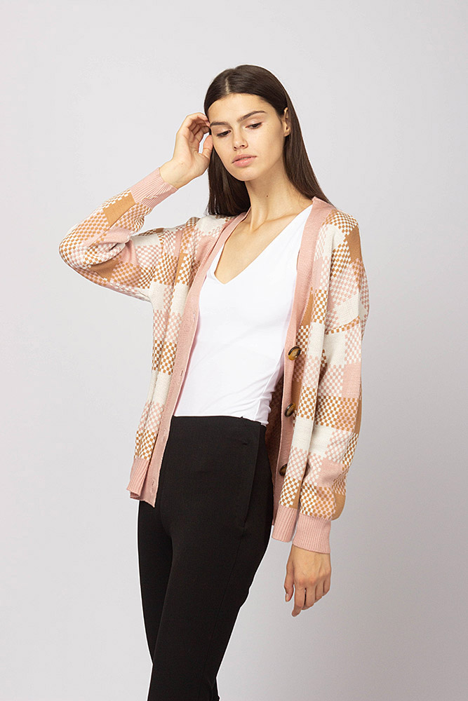 

Кардиган жіночий AVANTI FASHION ONE рожевий