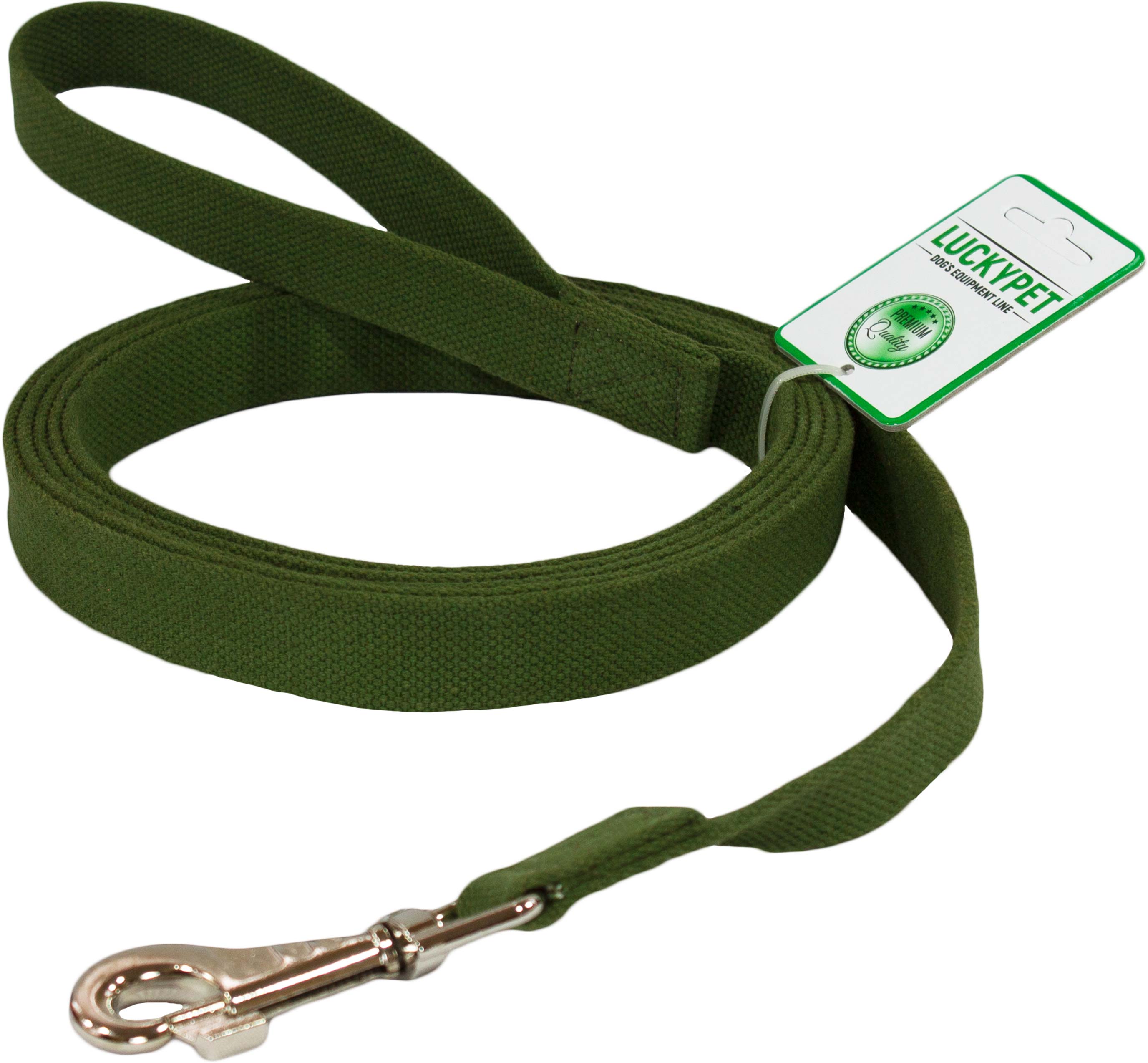 

Поводок брезентовый шитый Lucky Pet 3.5/500 см Зеленый