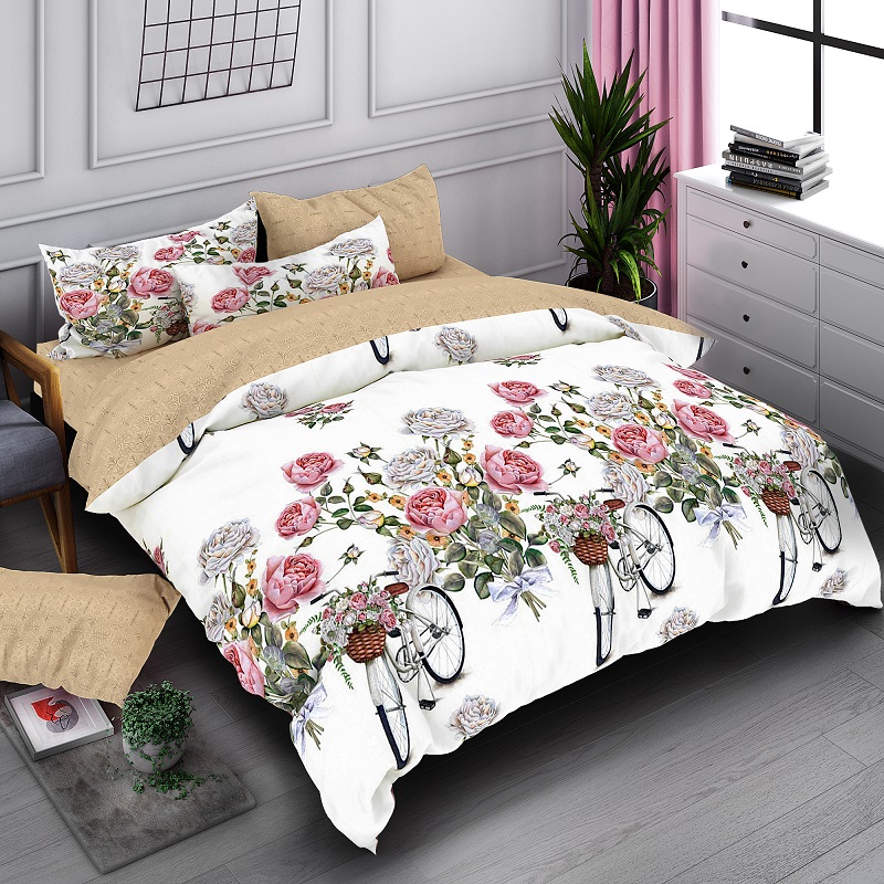 

Комплект постельного белья Уютная Жизнь Бязь Голд Полуторный 150x220 (K-G-N-7783-A-B)