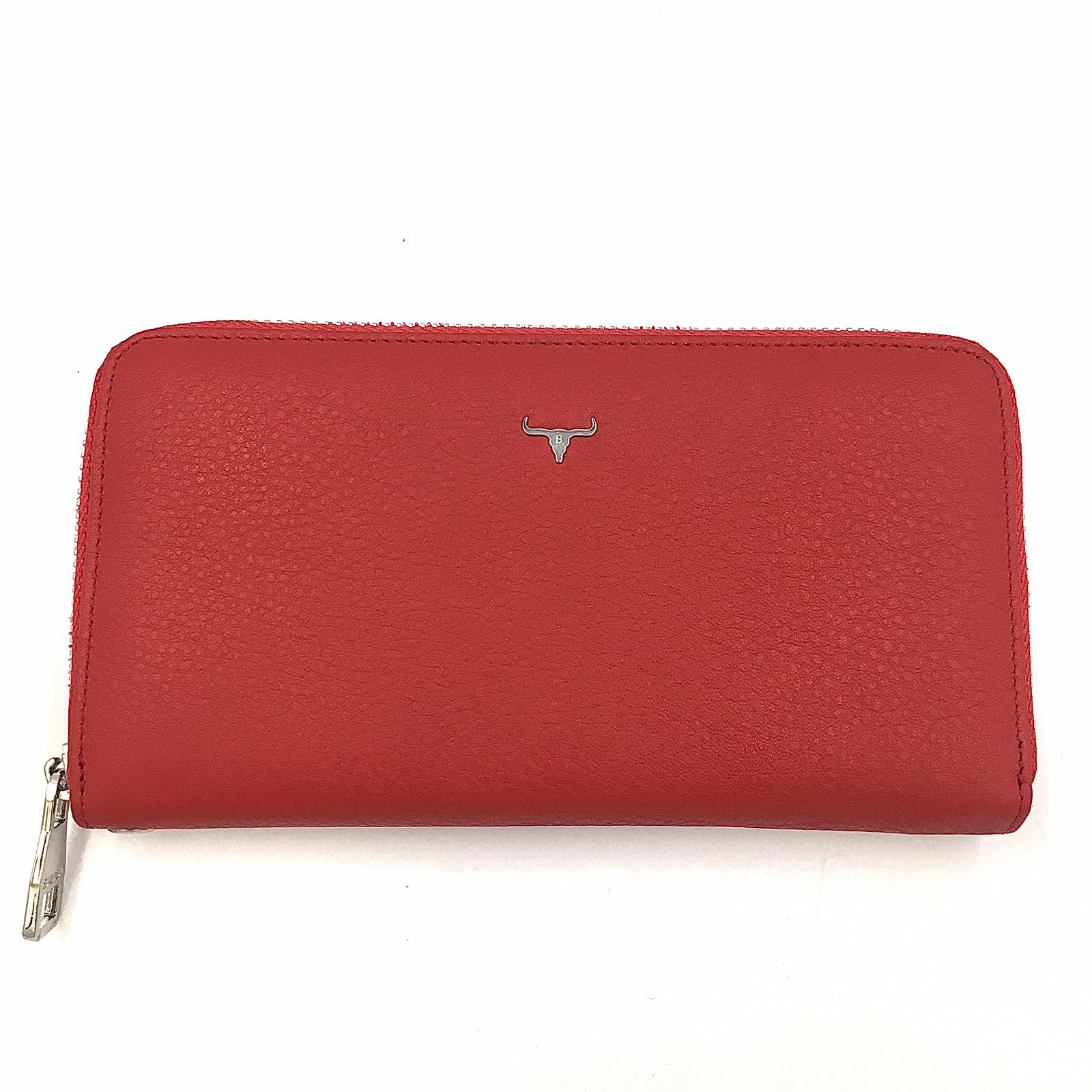 

Кожаный кошелек на молнии женский Balisa красный BAS5-924 red