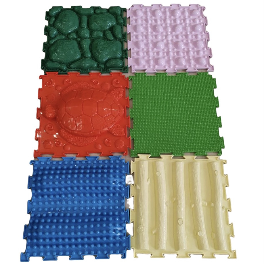 

Модульный массажный ортопедический коврик Ортодон комплект Морская черепашка из 6 пазлов