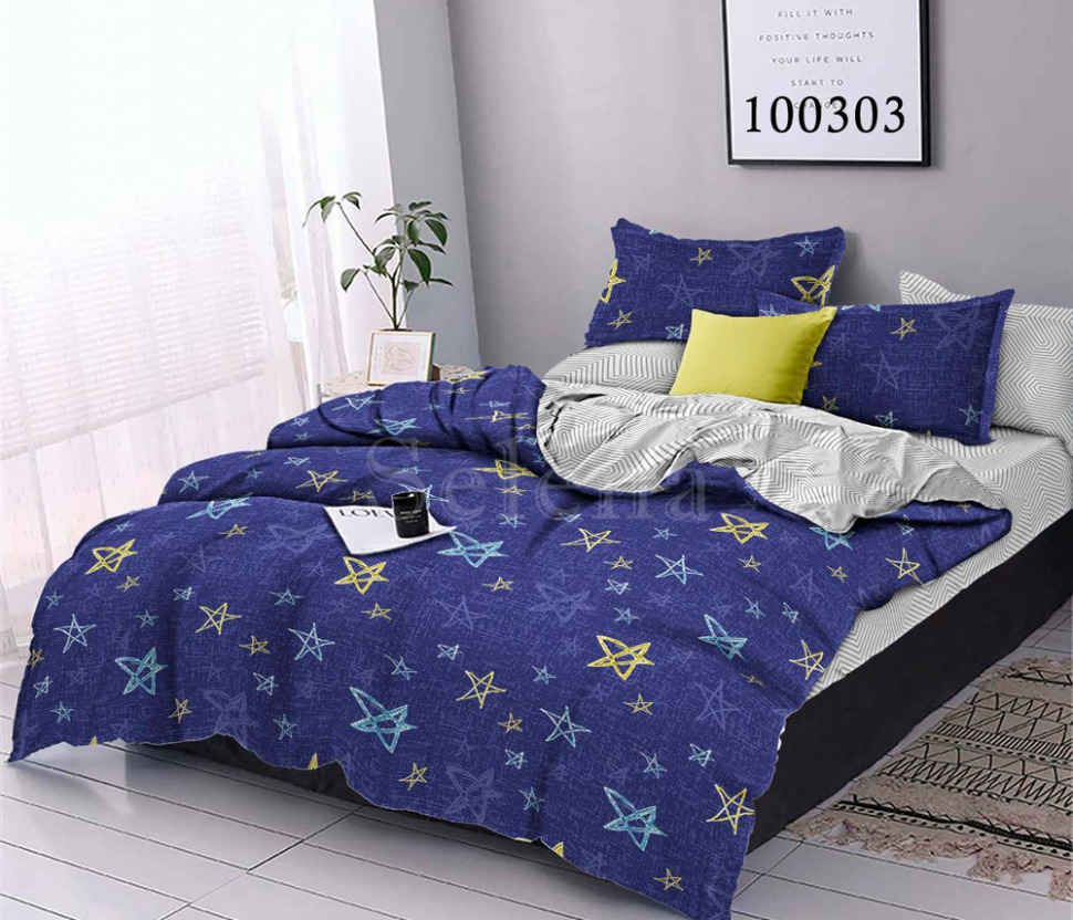 

Постельное белье бязь люкс Selena Утренние звезды 100303 Двуспальный