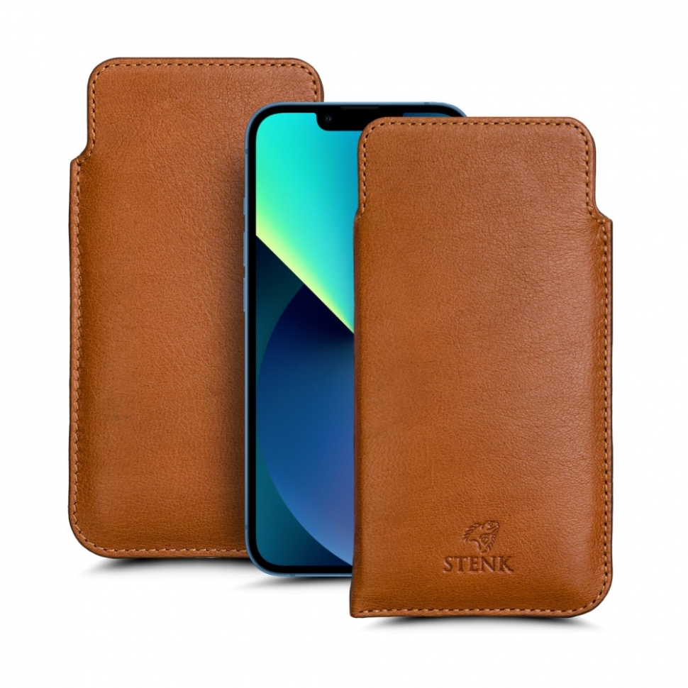 

Футляр Stenk Elegance для Apple iPhone 13 Camel