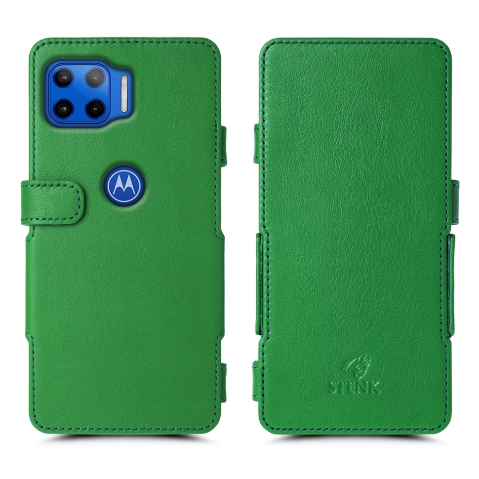 

Чехол книжка Stenk Prime для Motorola Moto G 5G Plus Зелёный