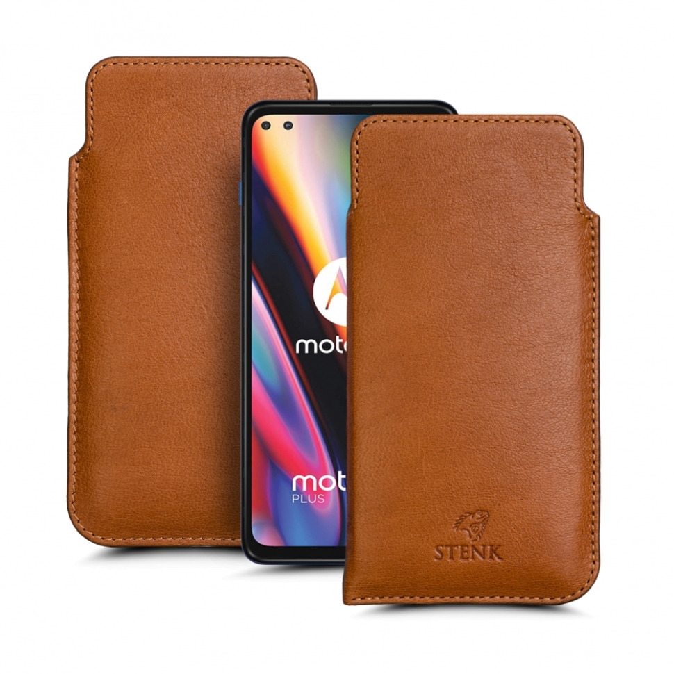 

Футляр Stenk Elegance для Motorola Moto G 5G Plus Camel