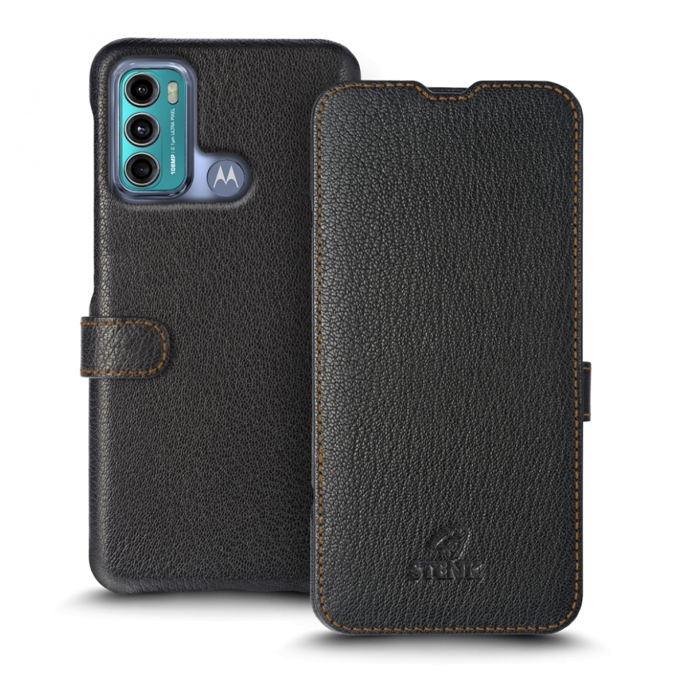 

Чехол книжка Stenk Premium для Motorola Moto G60 Чёрный