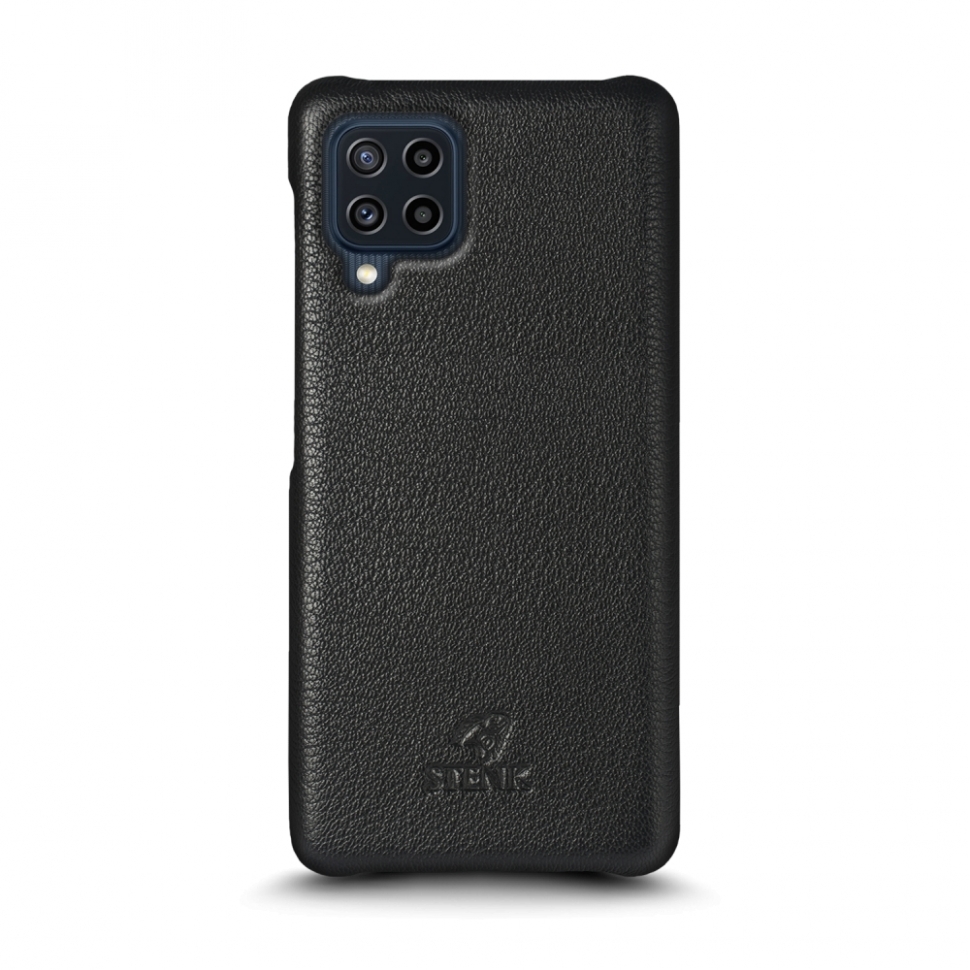 

Кожаная накладка Stenk Cover для Samsung Galaxy M22 Чёрная