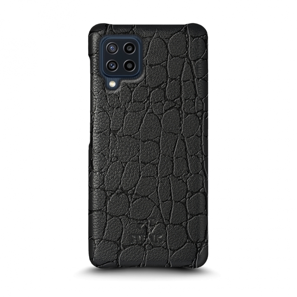

Кожаная накладка Stenk Reptile Cover для Samsung Galaxy M22 Чёрная