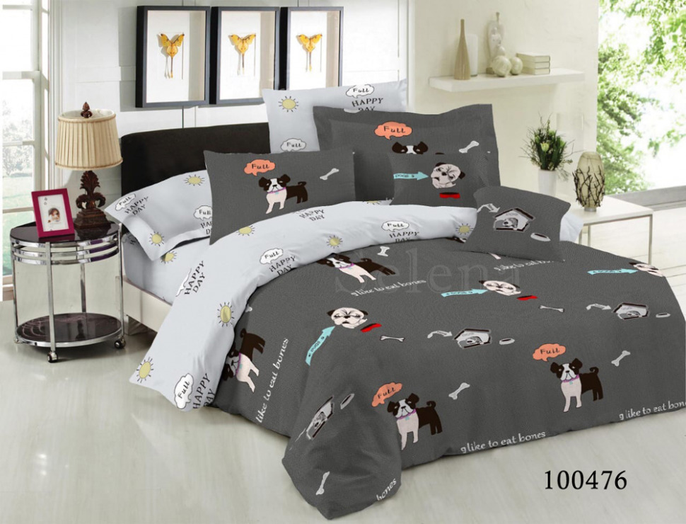 

Постельное белье бязь люкс Selena Песики 2 100476 Семейный