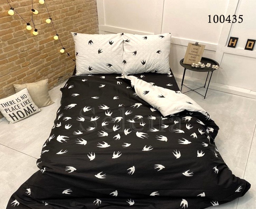 

Постельное белье из бязи люкс Selena Ласточки 100435 Двуспальный