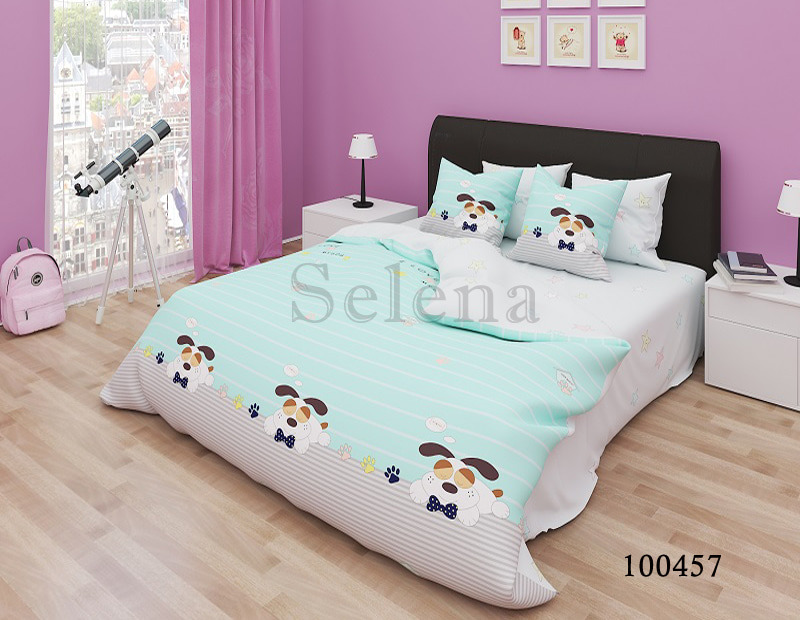 

Постельное белье бязь люкс Selena Дружок frozi 100457 Полуторный