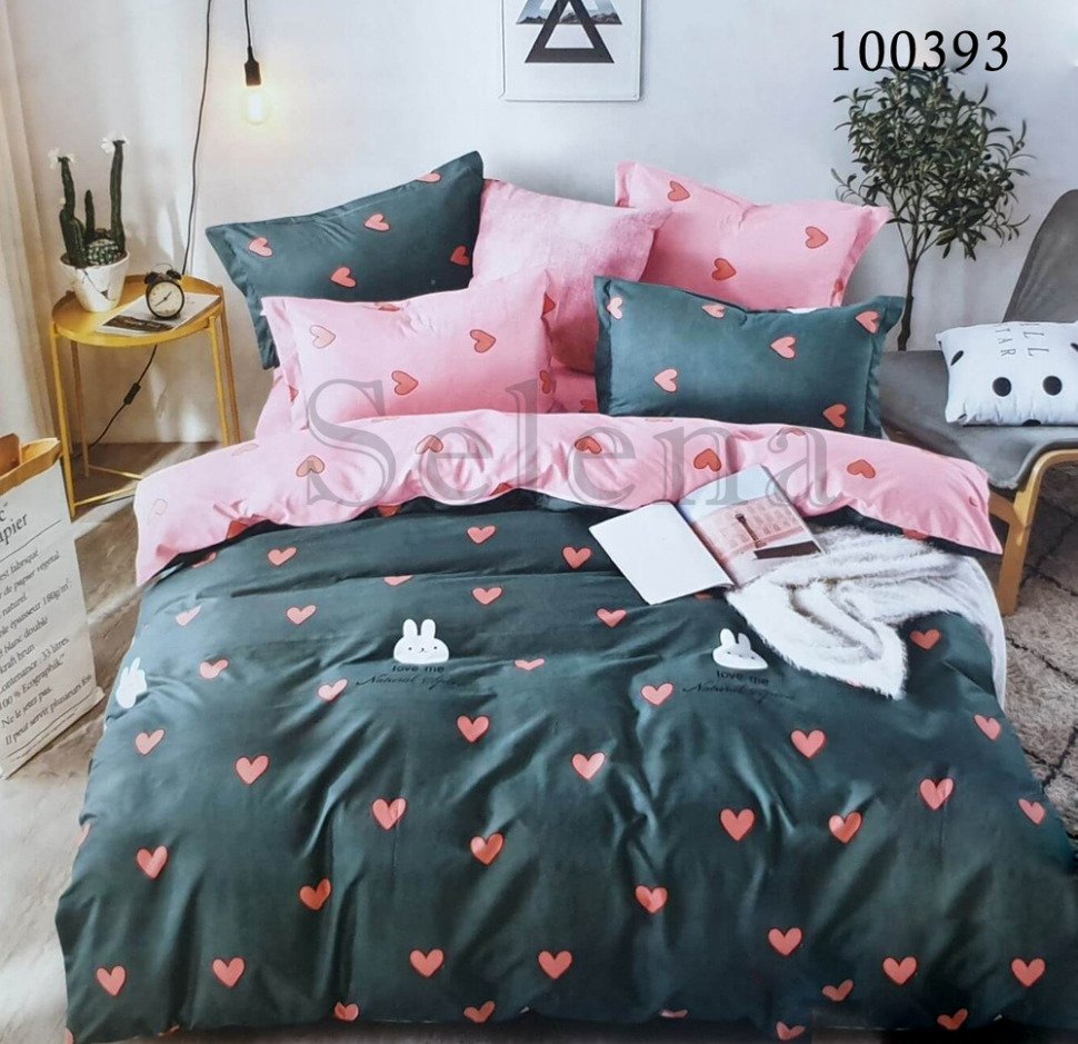 

Постельное белье бязь люкс Selena Love me 100393 Семейный