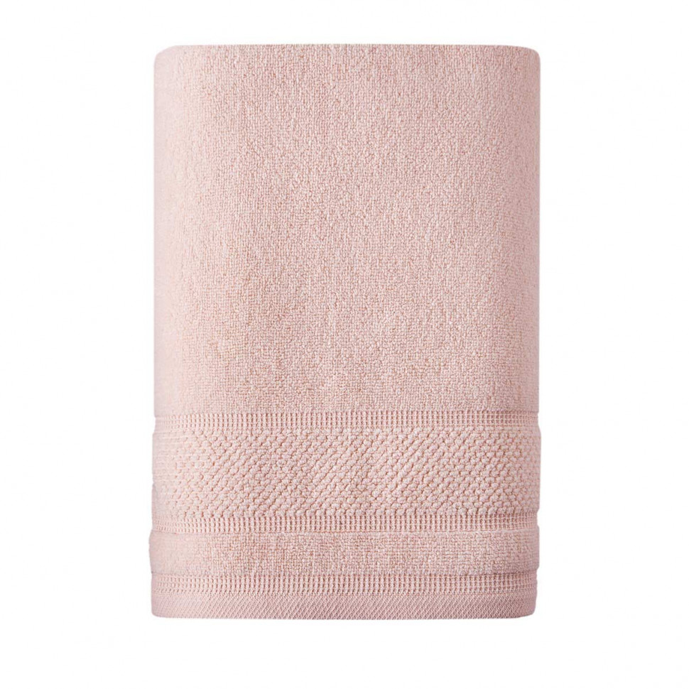 

Полотенце Arya Жаккард с окантовкой Poise персиковое 70x140