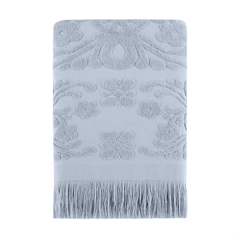 

Полотенце с бахромой Arya Isabel Soft серое 100x150