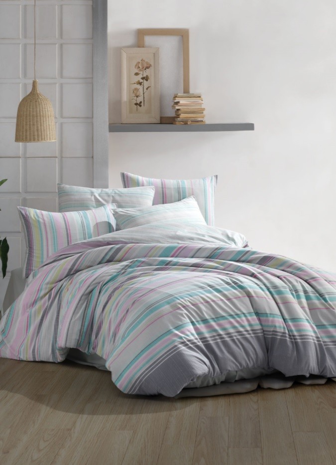 

Комплект постельного белья ранфорс Zugo Home Decora v1 евро ts-02236