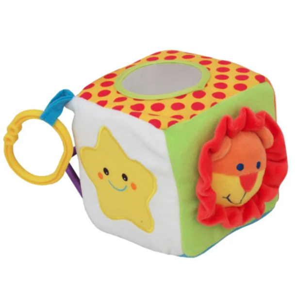 

Детская плюшевая игрушка подвеска Baby Mix Кубик, разноцветная (YF-1068-SF)