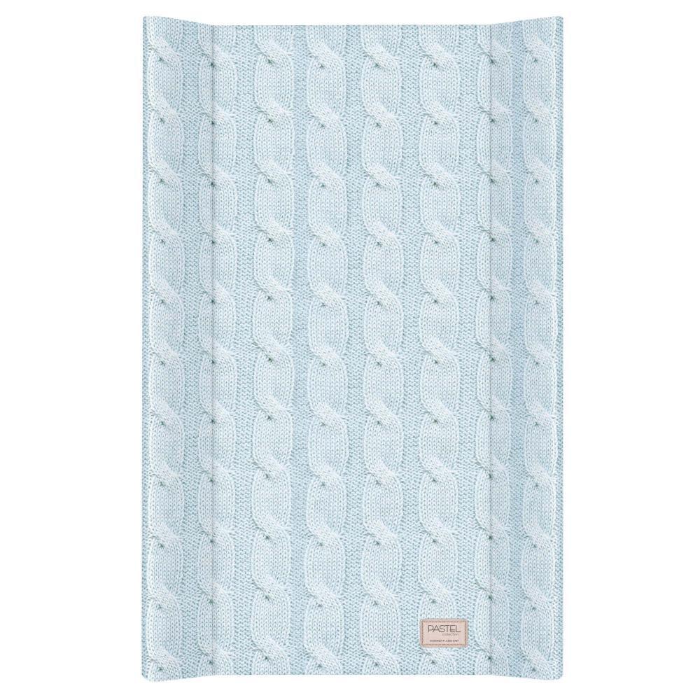 

Детская пеленальная доска с бортиками на кровать Cebababy Pastel Collection: Cable stitch 50х80 см, голубой (W-210-100-548)