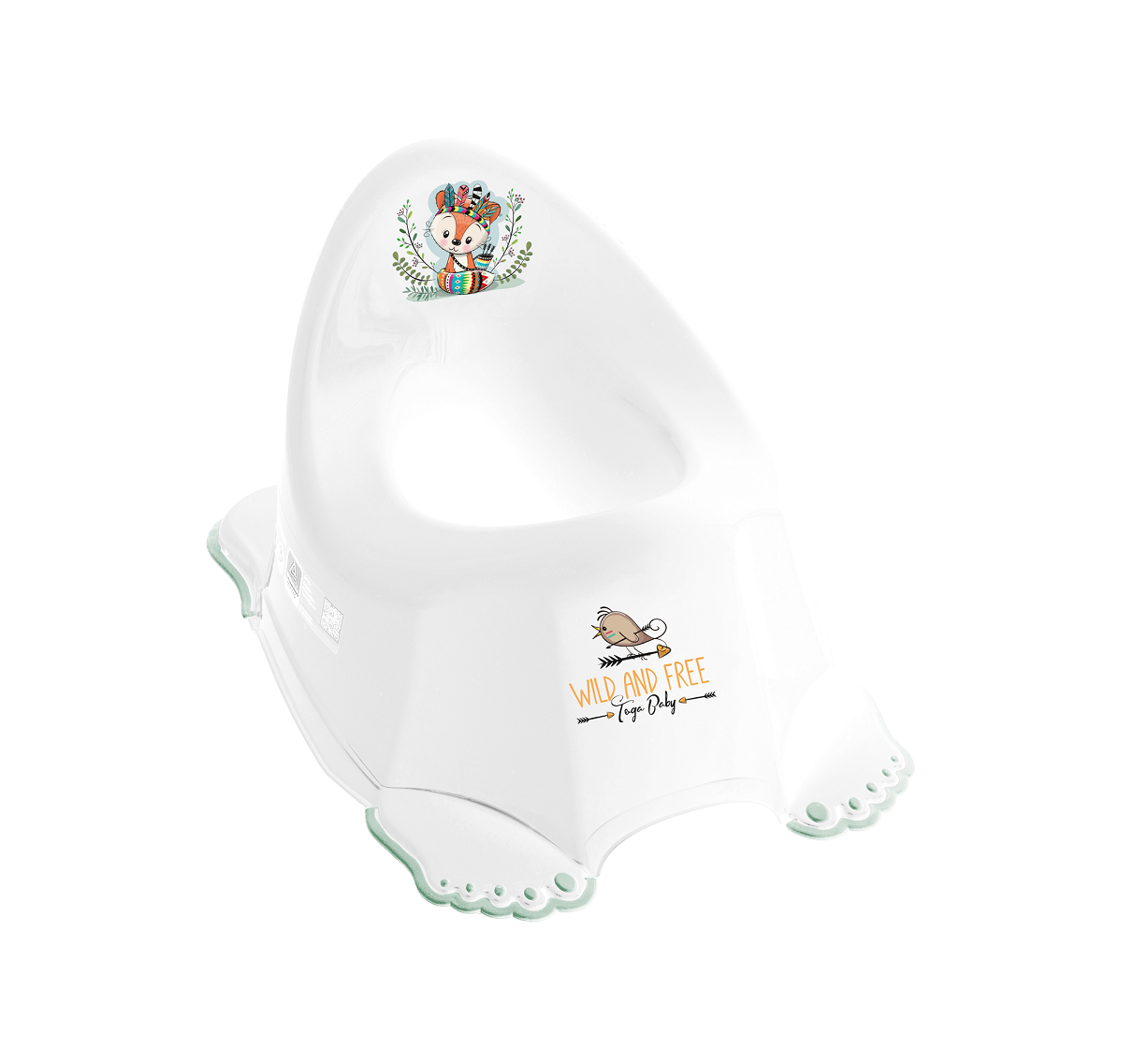 

Детский горшок с лапками Tegababy, Белый (DZ-001-103 Fox)