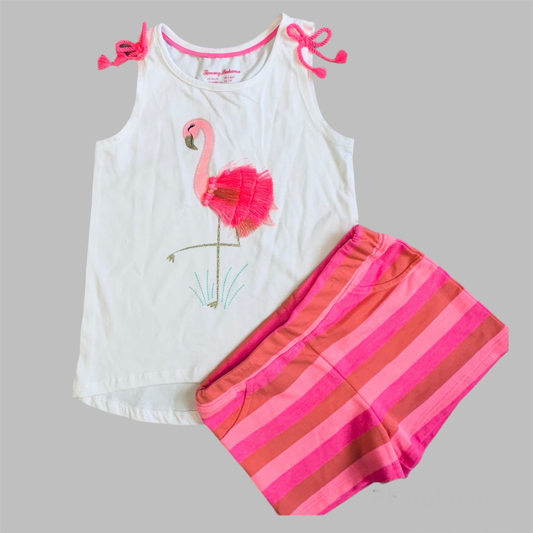

Костюм (туника + шорты) Tommy Bahama 116 см Белый/Розовый