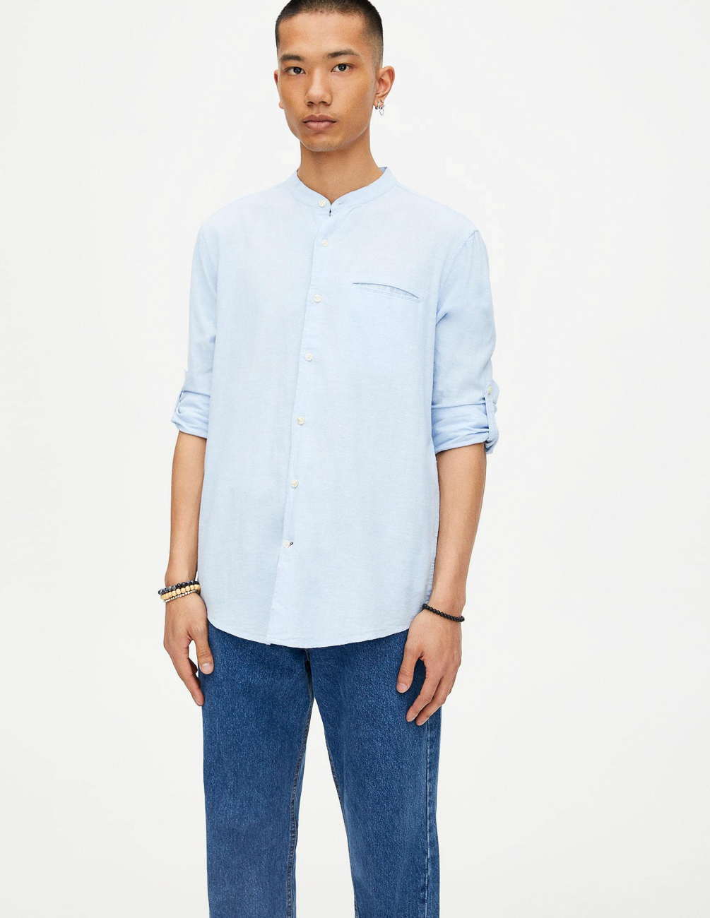 

Рубашка д/р PULL & BEAR М0116139 (5470/505/403) цвет голубой, Рубашка д/р PULL & BEAR М0116139 (5470/505/403) цвет голубой S