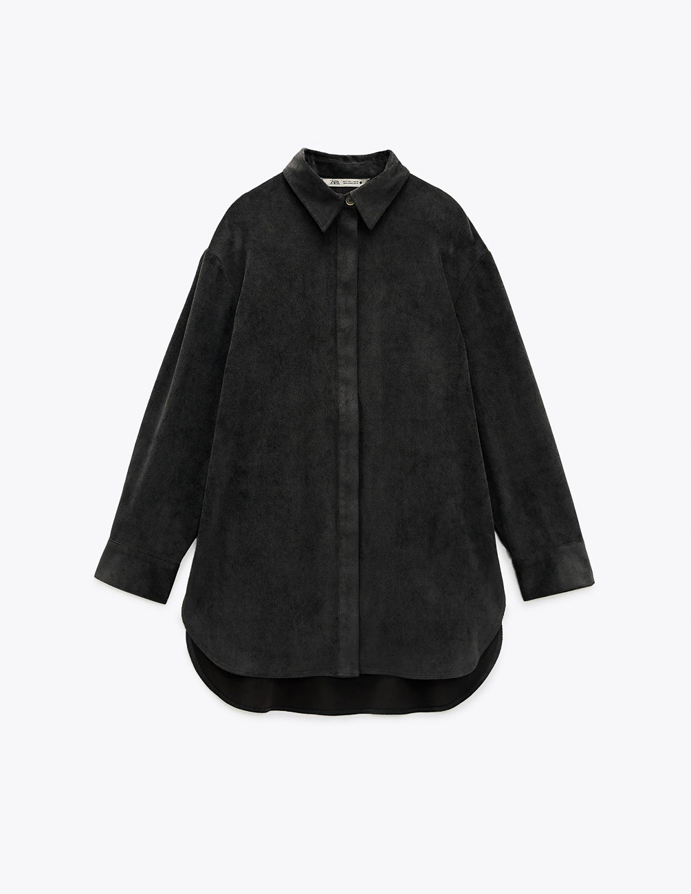 

Рубашка Zara Ж1078604 (6119/042/819) цвет серый L