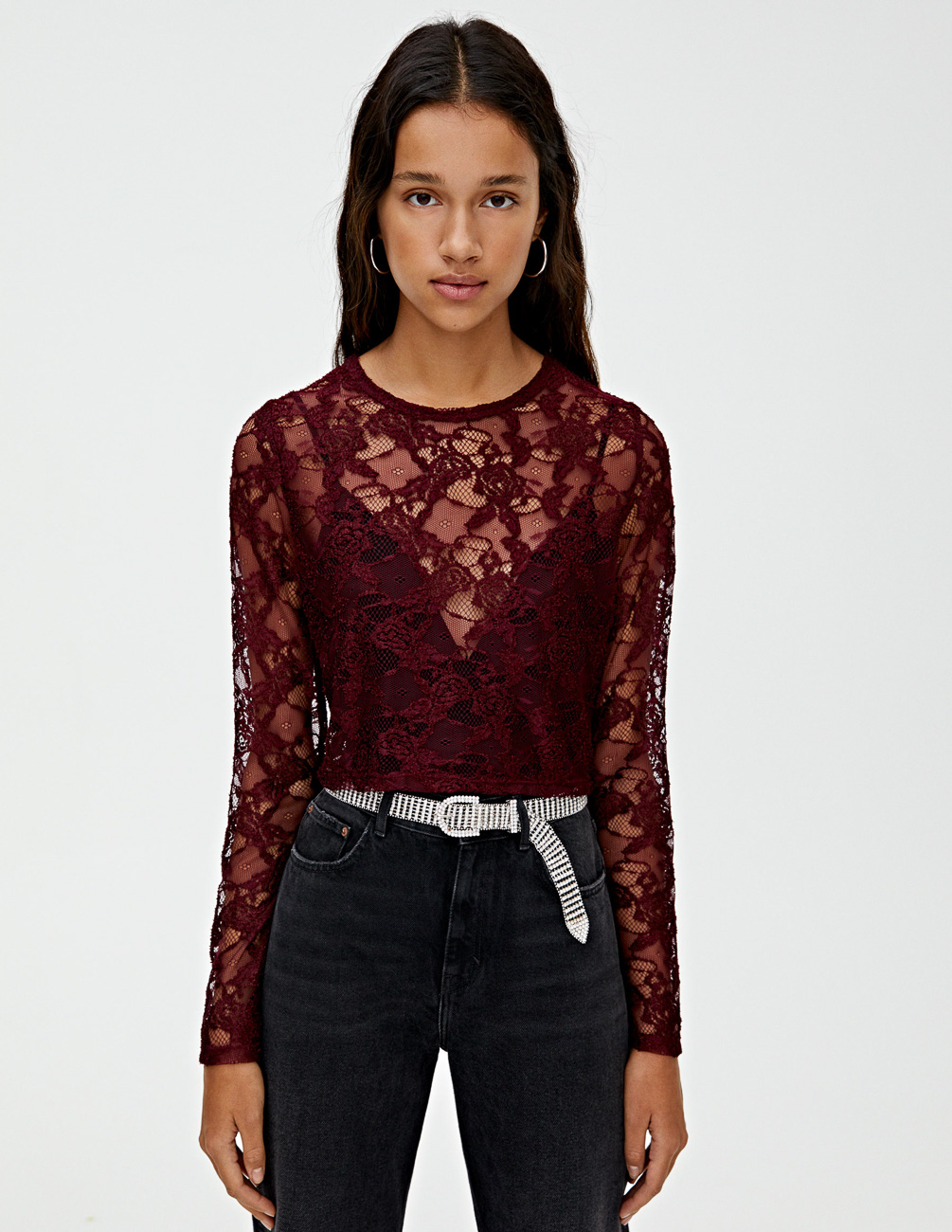 

Блуза PULL & BEAR Ж1078133 (9243/373/605) цвет бордовый, Блуза PULL & BEAR Ж1078133 (9243/373/605) цвет бордовый M