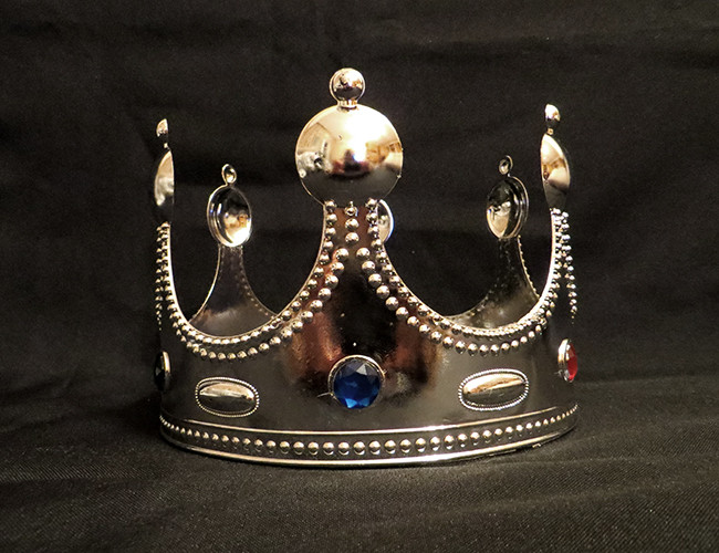 

Корона короля Серебристая 12 см (КОР006С)