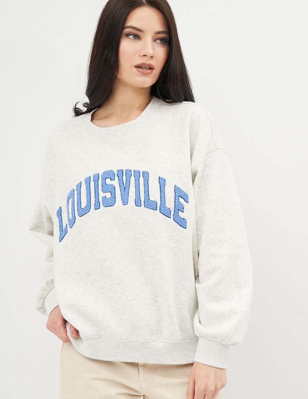 

Свитшот H&M Ж1079361 цвет серый L