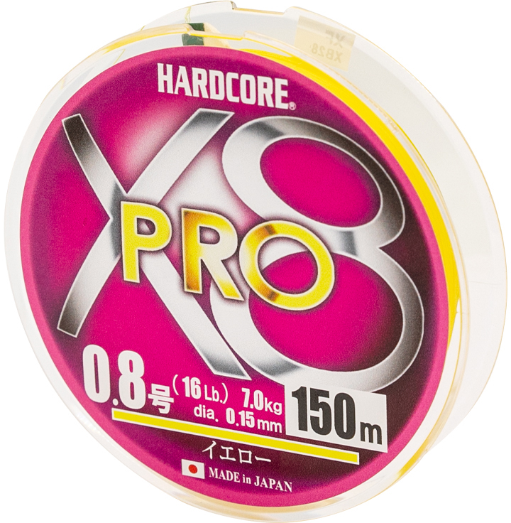 

Шнур Duel Hardcore X8 PRO 150 м 0.15 мм 7 кг #0.8 Yellow (H3879-Y)