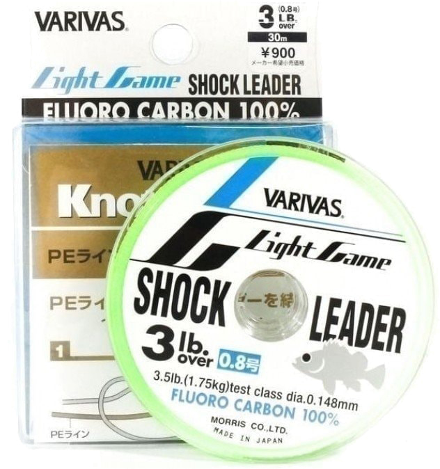 

Флюорокарбон Varivas Light Game Fluoro Shock Leader 30 м #0.8 3 Lb NEW 0.148 мм Прозрачный (РБ-670206)