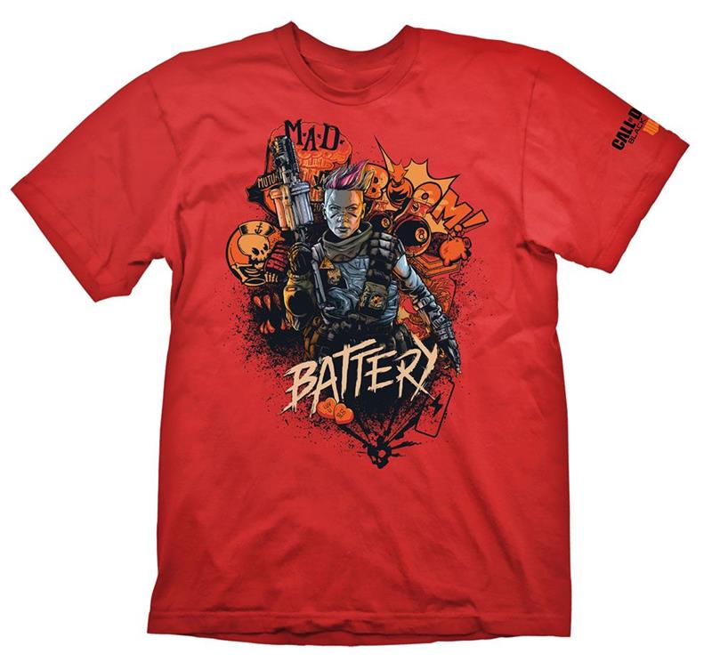 

Футболка COD "Black Ops 4 T-Shirt Battery Red", размер XL (GE6301XL)