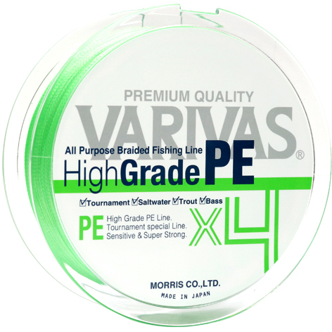 

Шнур Varivas High Grade PE X4 Flash 150 м #0.6 Lime Green (РБ-713897)