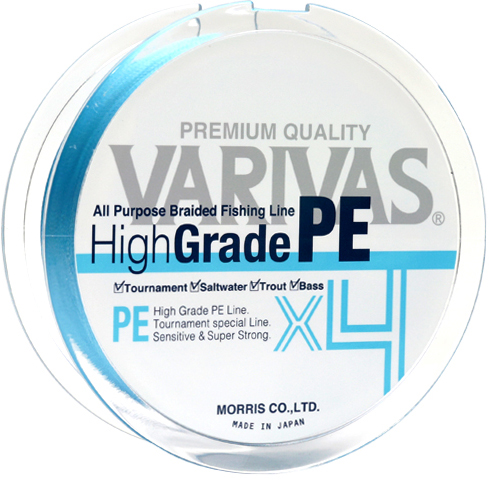 

Шнур Varivas High Grade PE X4 Water 150 м #0.6 Water Blue (РБ-713903)