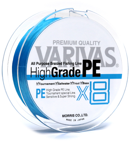 

Шнур Varivas High Grade PE X8 Ocean 150 м #1.5 Water Blue (РБ-713896)