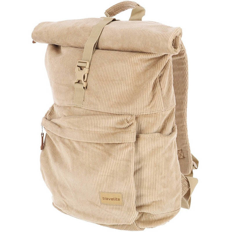 

Городской рюкзак Travelite Cord Beige Rollup для ноутбука 15" 17л (TL096410-40)