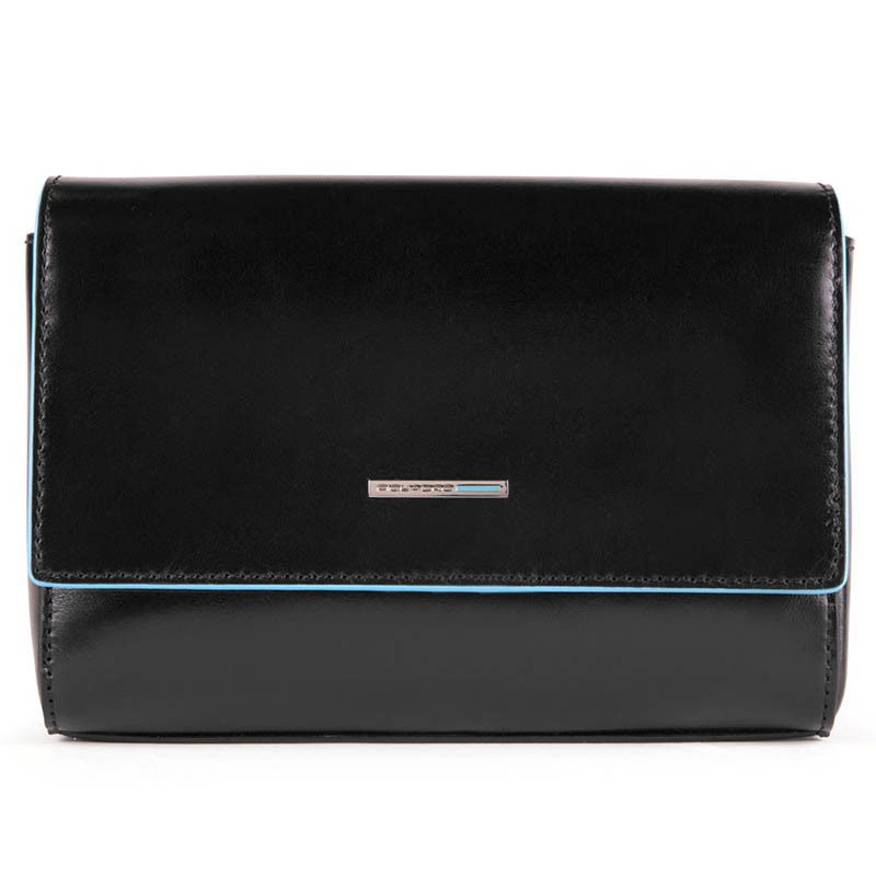 

Клатч кожаный Piquadro Blue Square Black