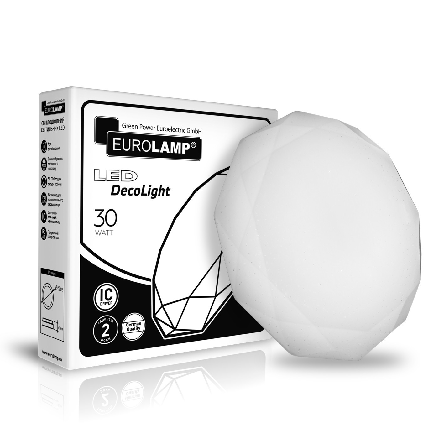 

EUROLAMP LED Світильник круглий накладний 30W 4000K