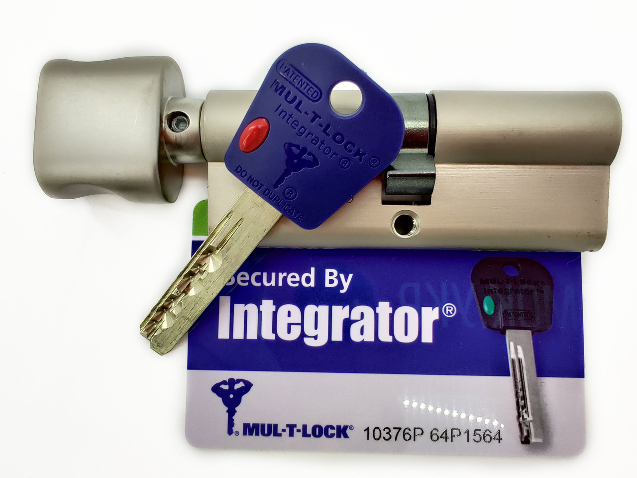 

MUL-T-LOCK INTEGRATOR ключ/тумблер никель (Израиль) 100 мм 55x45T