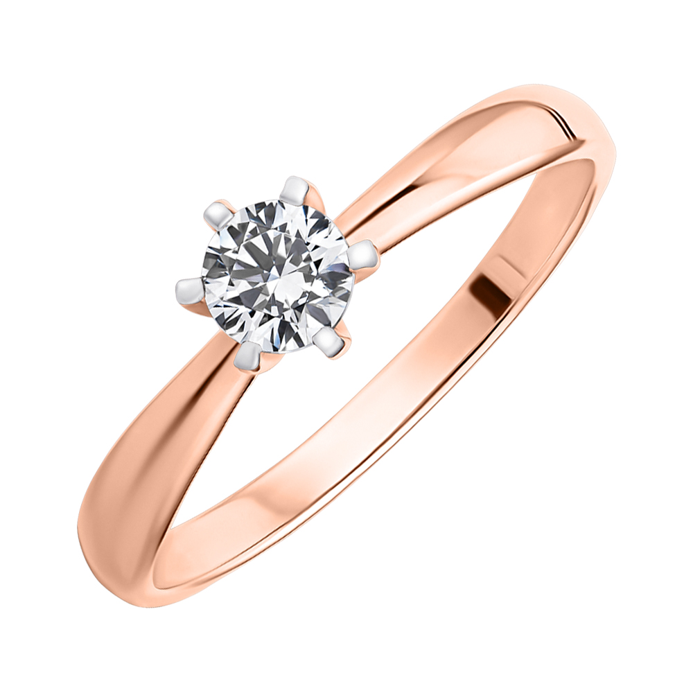 

Кольцо из красного золота с фианитом S Zirconia 000122760 17 размера