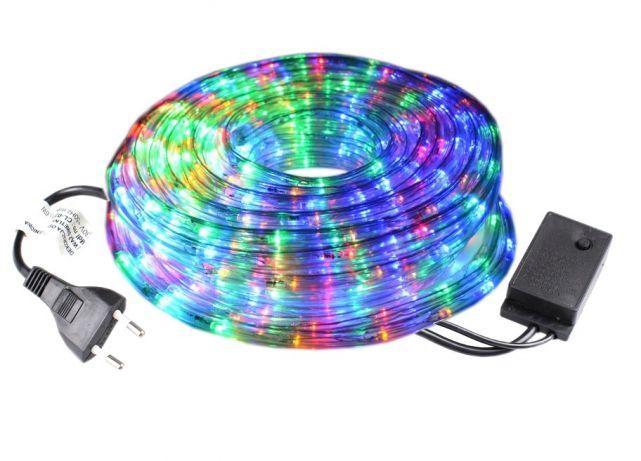 

Гирлянда Дюралайт светодиодный шланг, RGB, круглый, 50 метров, 8 режимов, 220вт мультицвет
