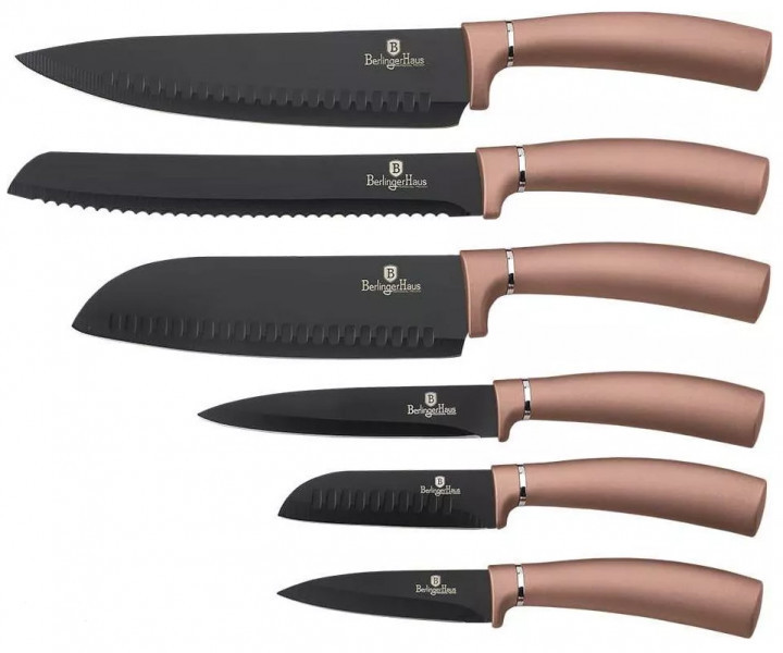 

Набір ножів 6 пр. Berlinger Haus Rosegold Metallic